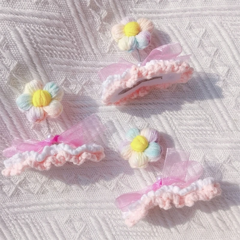 77HD Baby Girls Beauty Supplies Flowers Hairpin Toddlers Hair Clip Headdress image 4