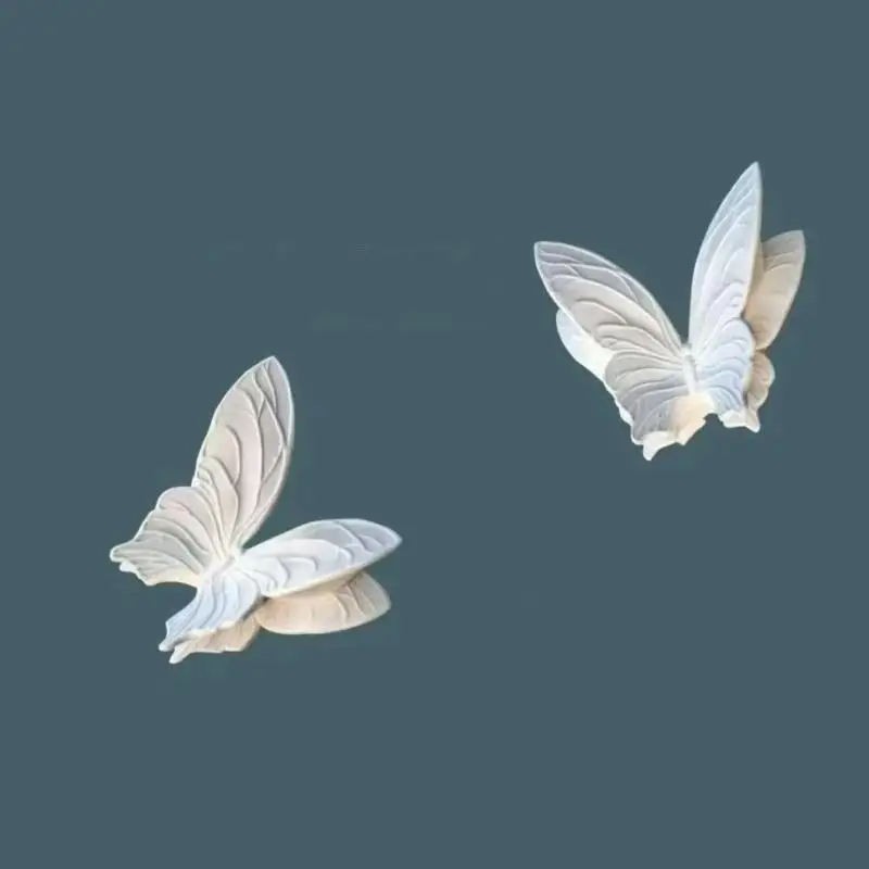 Plaster Butterfly Wall Decor Scratch Resistant Wall Art for Living Room Gallery Wall Accent Home Decoration