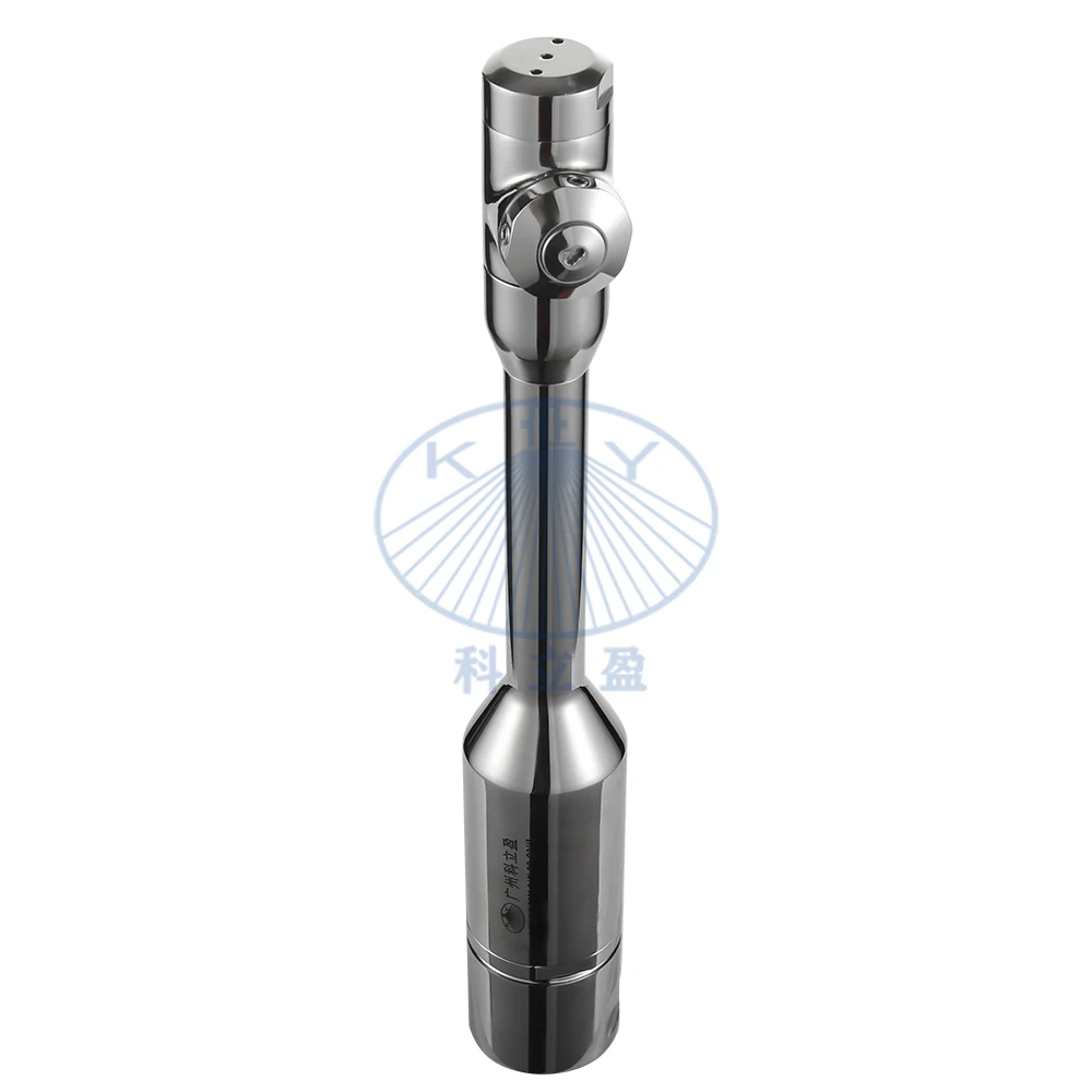 Stainless Steel Fixed Marine Tank Washer, Long Spray Ball Rotary Nozzle For Ship Cargo Tank Cleaning