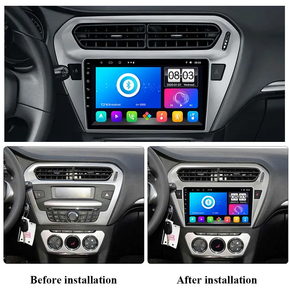 Android13 For Peugeot 301 For Citroen C-Elysee CElysee 2012 - 2016 Car Multimedia Player Car GPS Navigation Touch Screen No 2din