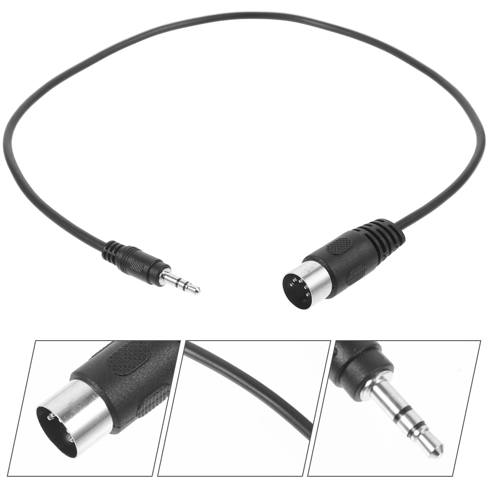 

Audio Adapter Cable Stereo Jack Computer Headset Extension Metal Cord Music Converter Plug