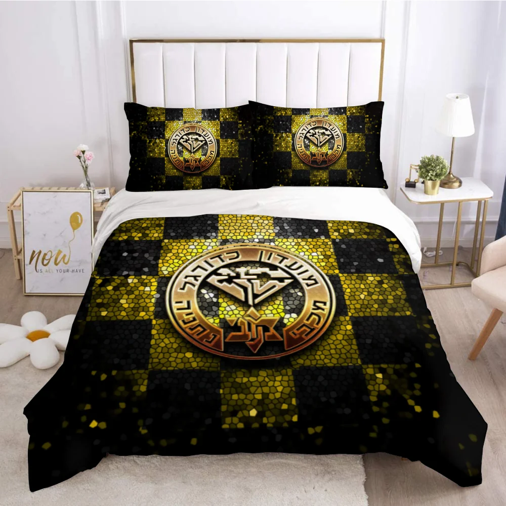 3D Printed Maccabi Netanya Bedding Set Duvet Cover Bedroom Comforter Single Twin King Size Quilt Cover Home Textile 2/3PCS