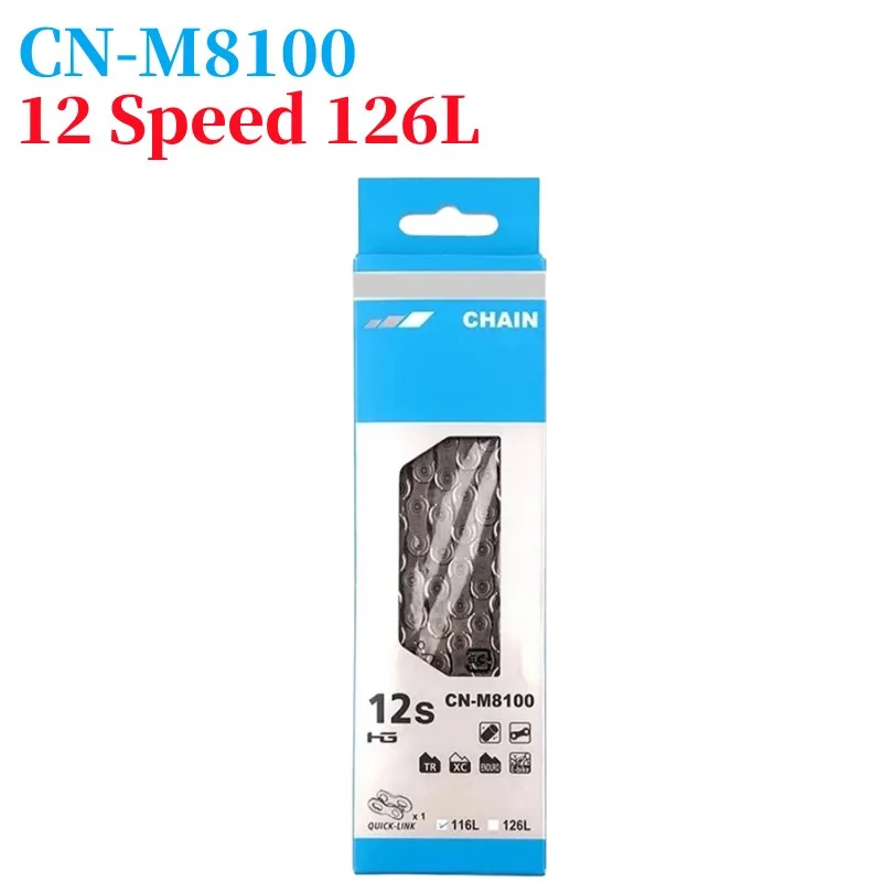 Deore XT XTR Road MTB Bike Chains 11/12S Bicycle Chains CN HG601 HG701 HG901 M7100 M8100 With Quick-Link 116L/126L Bike Chain