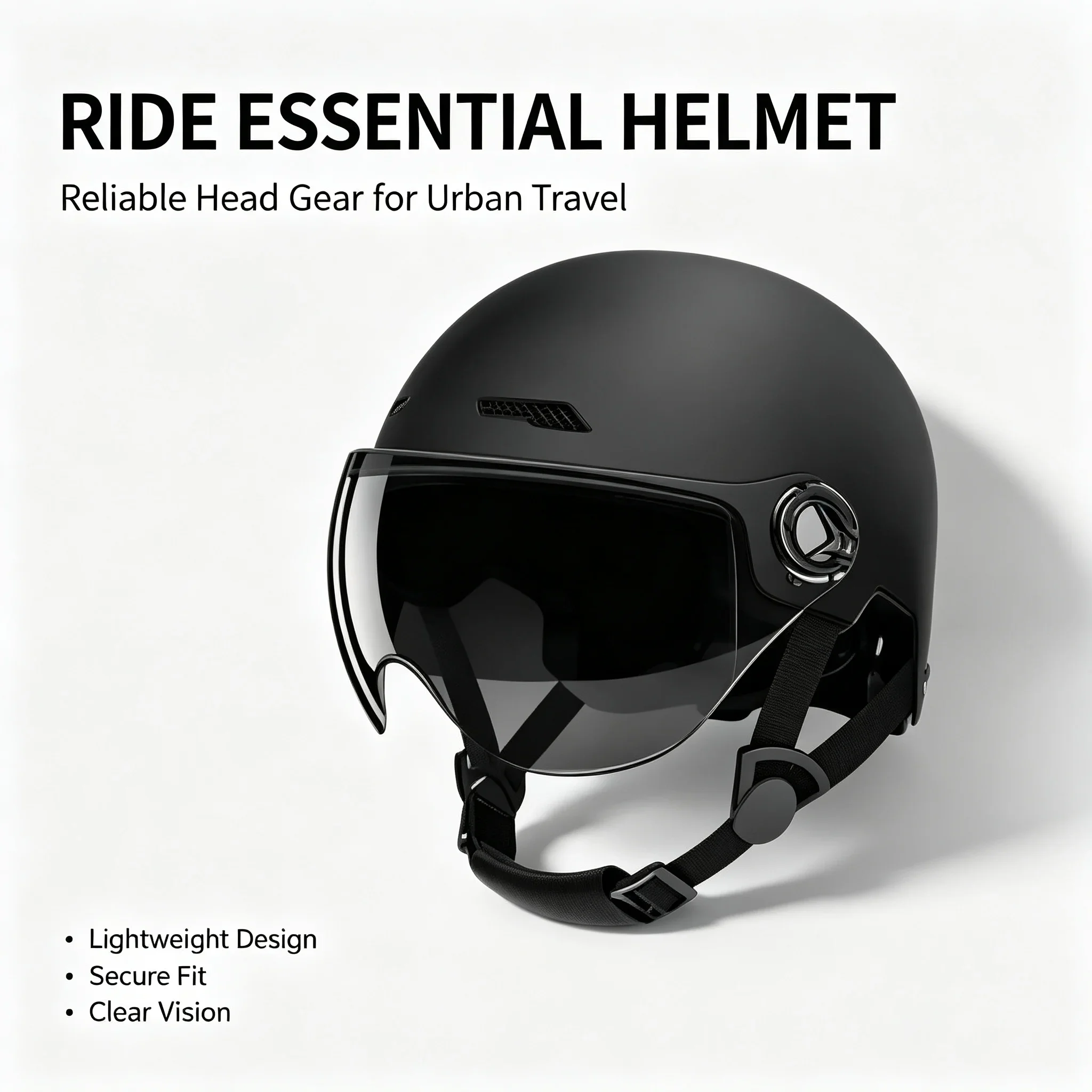 Motorcycle Helmet Safe and Comfortable Adult Lightweight Safety Helmet with GogglesFor Motorcycle Electric Vehicle Mountain Bike