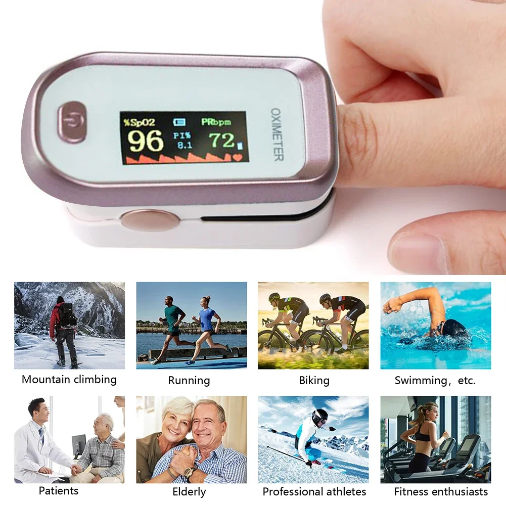 Medical Digital Fingertip Pulse Oximeter Blood Oxygen Saturation Meter Finger SPO2 PR Monitor Oximetro