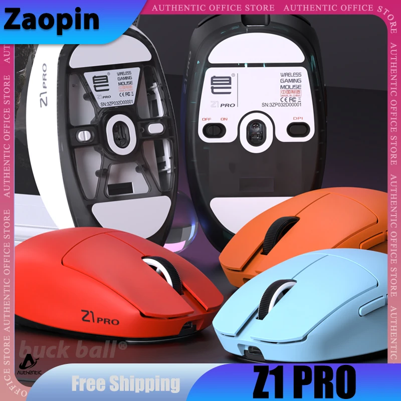 

Zaopin Z1Pro Gamer Mouse PAW3395 24600DPI Lightweight 2.4G Wireless Mouses For Laptop PC Mac Accessories Girl Gaming Mice Gifts