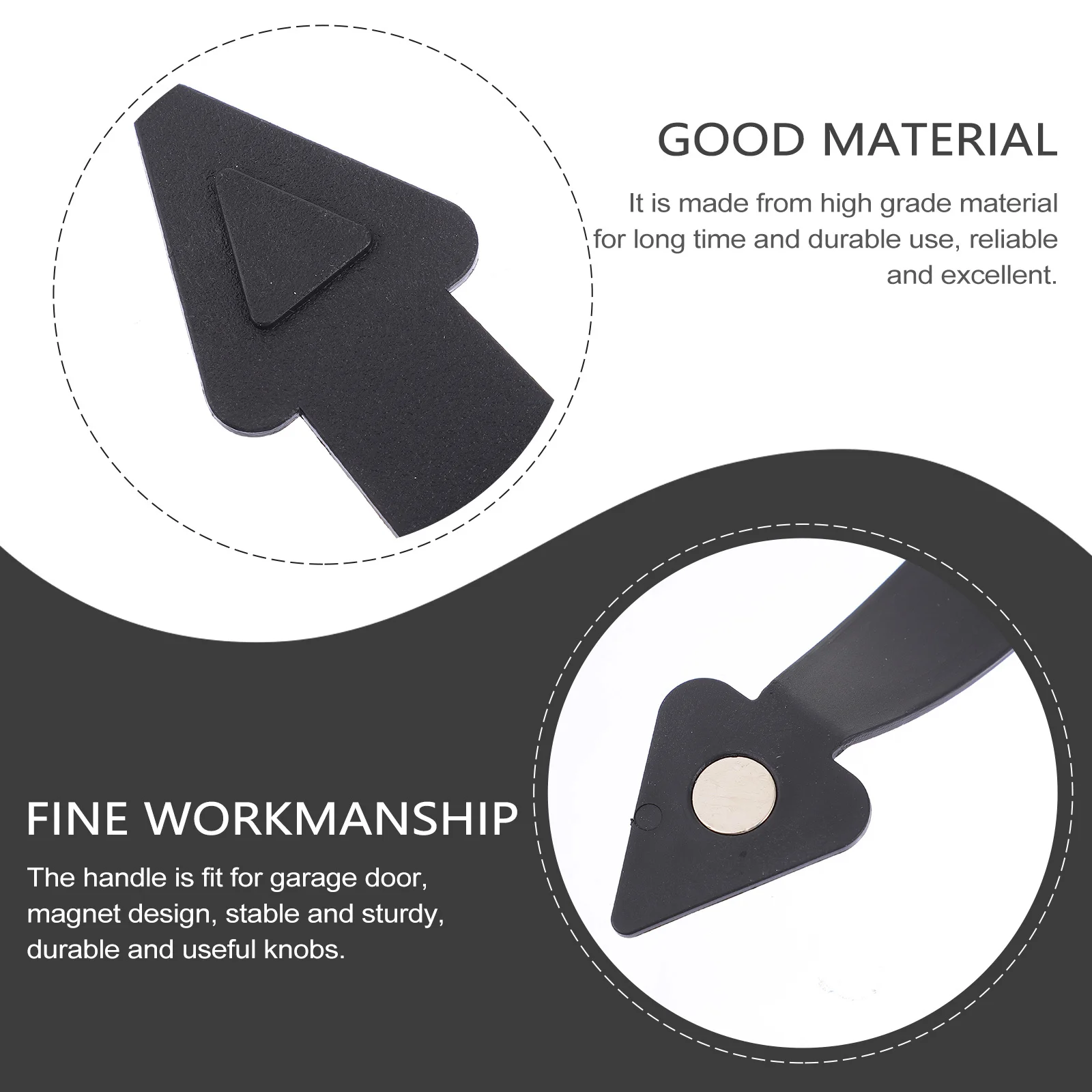 

1Set Heavy Duty Garage Door Handle Magnetic Pull Knob Corrosion Resistant Decorative Exterior Door Decor Handle