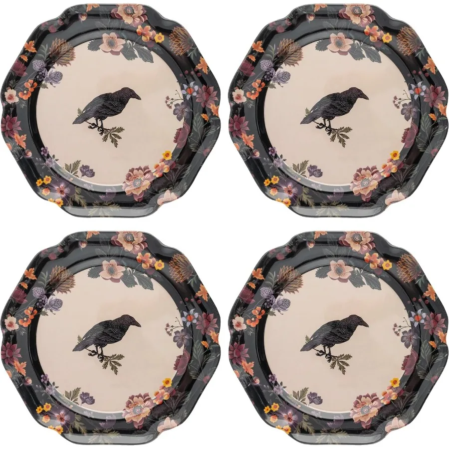 

Меламиновые тарелки для салата 8,75 дюйма. Набор из 4 многоразовых тарелок можно мыть в посудомоечной машине для столовой на открытом воздухе и в помещении. Легкий и прочный.