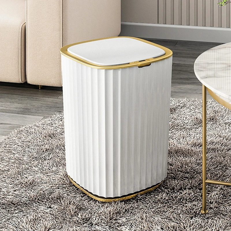 

Modern Automatic Sensor Trash Can Big Electric Clean Plastic Garbage Bin Wastebasket Container Cubo De Basura Kitchen Trash Bin