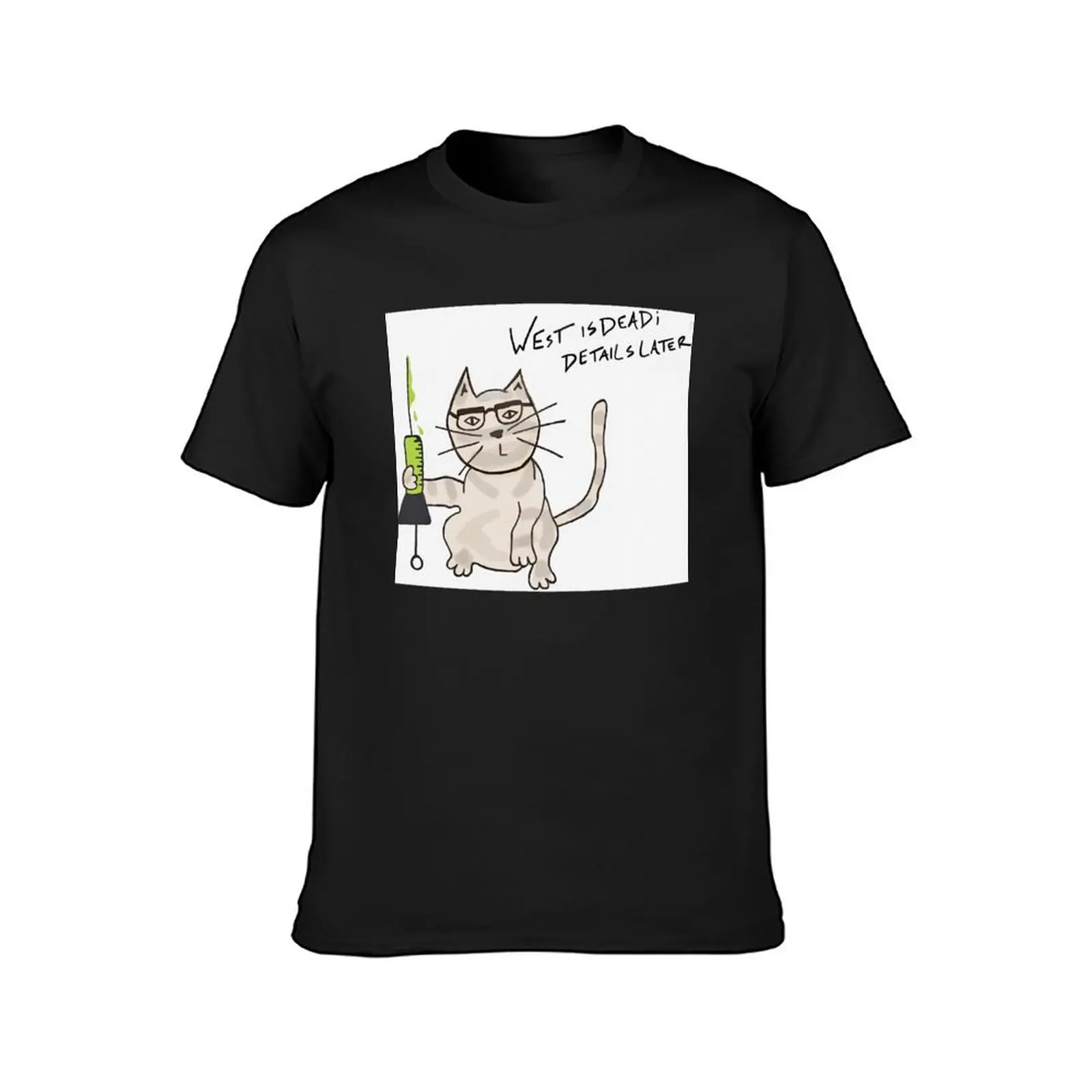 The Re-animator Cat. T-Shirt korean fashion shirts graphic tees Short sleeve tee men