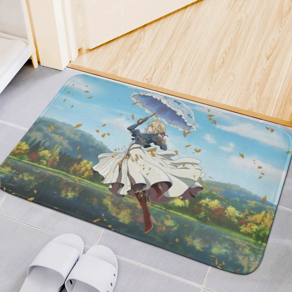 

Violet Evergarden Room Rug Carpet Flannel Interior Home Decorations Dressing