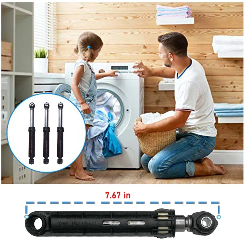 For Siemens Bosch drum washing machine shock absorber shock absorber balance bar shock absorber foot support rod (3 pieces)