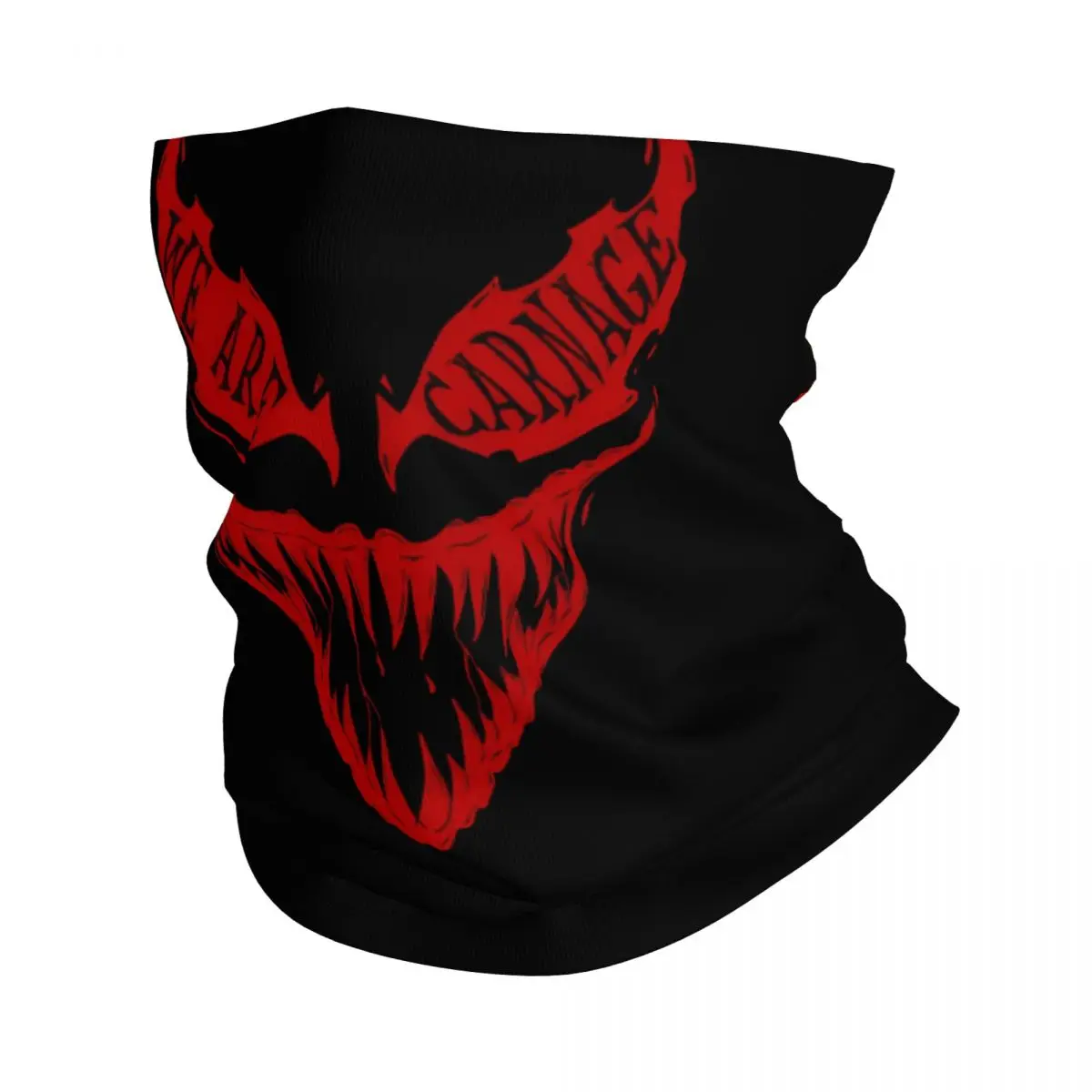 We Are Carnage Marvel Carnage Bandana Neck Cover Printed Motor Motocross Face Scarf Running Unisex Adult Breathable