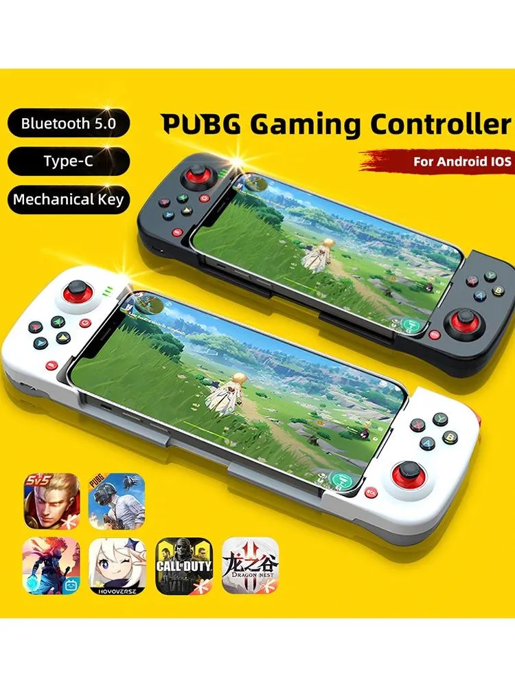 Contrôleur De Jeu Extensible Sans Fil D3, Compatible Bluetooth, Pour Téléphones Mobiles, Android Ios, Pc, Manette De Jeu, Commande De Jeu