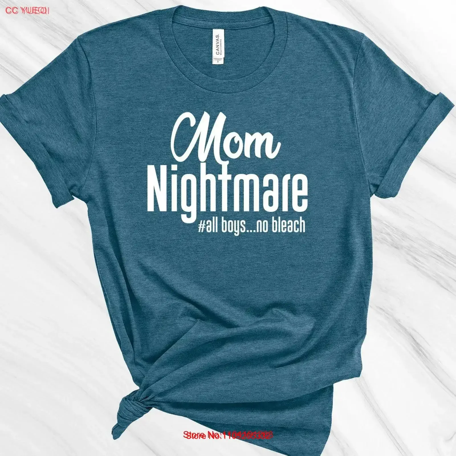Mom Nightmare all Boys T Shirt Ladies Rules Ring Spun tee Love my Kids Friend Teacher vintage Washed graphic Soft streetwear
