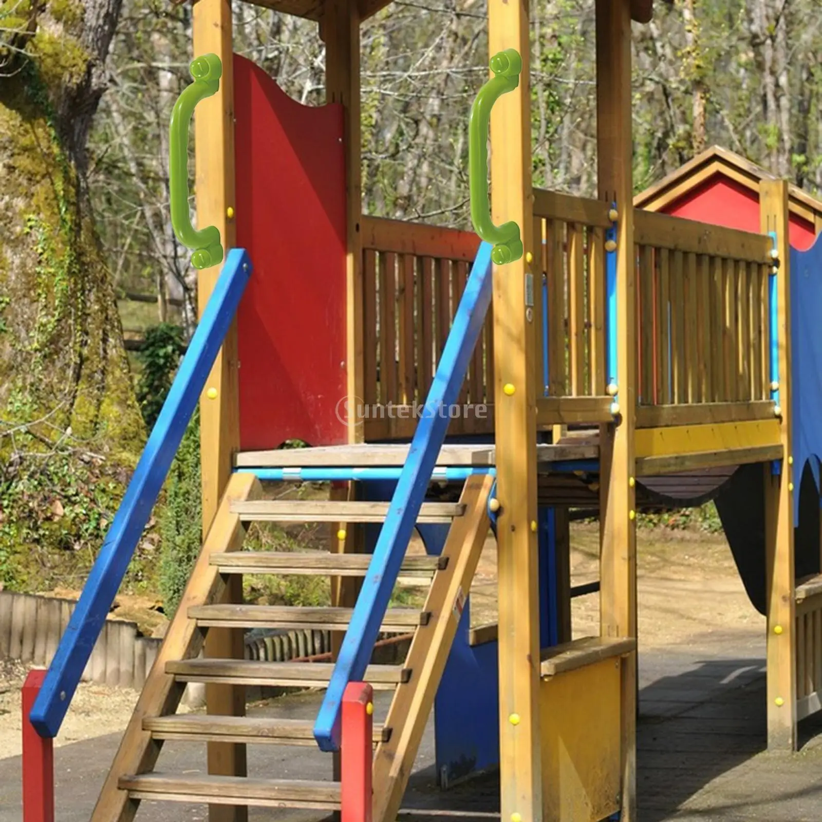 2 Stück Spielplatz zubehör spielen Spielhaus Haltegriffe Spielzimmer Leiter Griffe für Klettergerüst Hinterhof Spielhaus Baumhaus