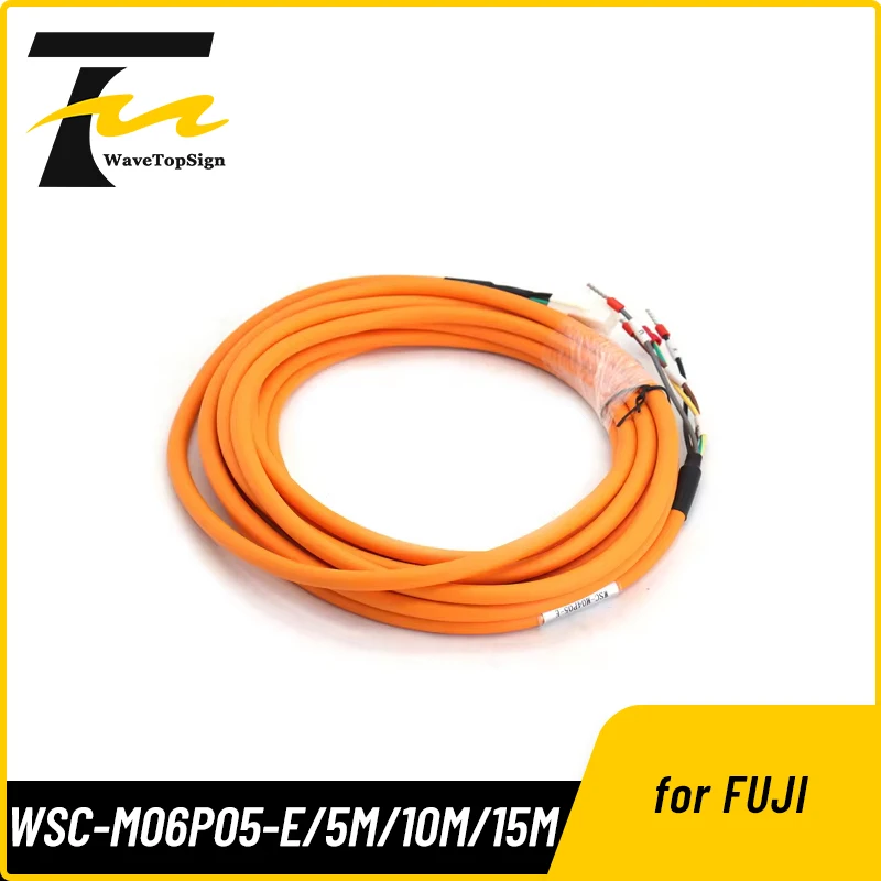Wavetopsign Servo Motor Power Cable WSC-M06P05-E WSC-M06P03-E WSC-M06P10-E WSC-M06P15-E WSC-M06P20-E for FUJI ALPHA5