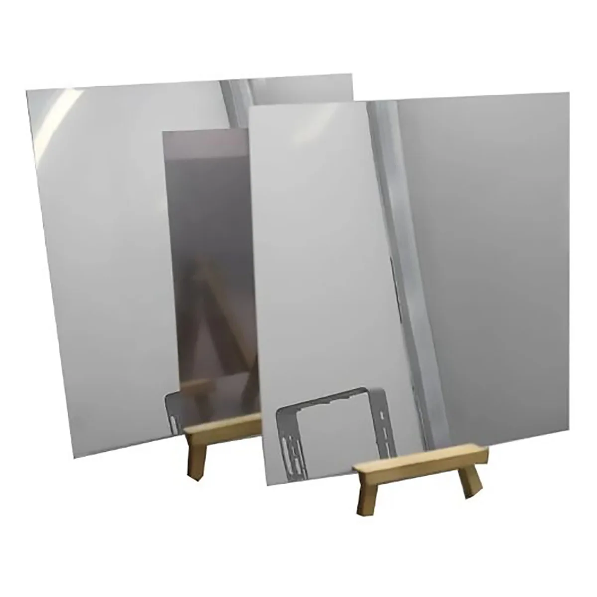 High Reflective 86% Mirror Surface Aluminum Sheet Mirror Effect DIY Aluminum Plate Thickness 0.3mm - 1mm 200x200mm 300x300mm