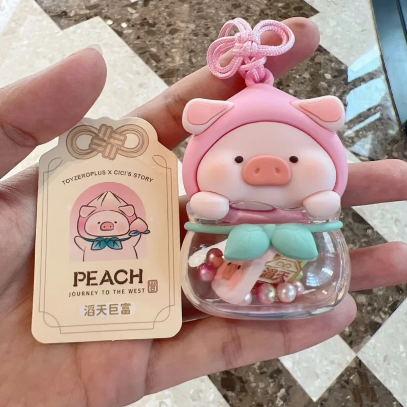 

Lulu The Piggy Omamori Series Blind Box Keychain Lucky Pendant Kawaii Cartoon Piggy Mystery Box Surprise Gift Desktop Decor Doll