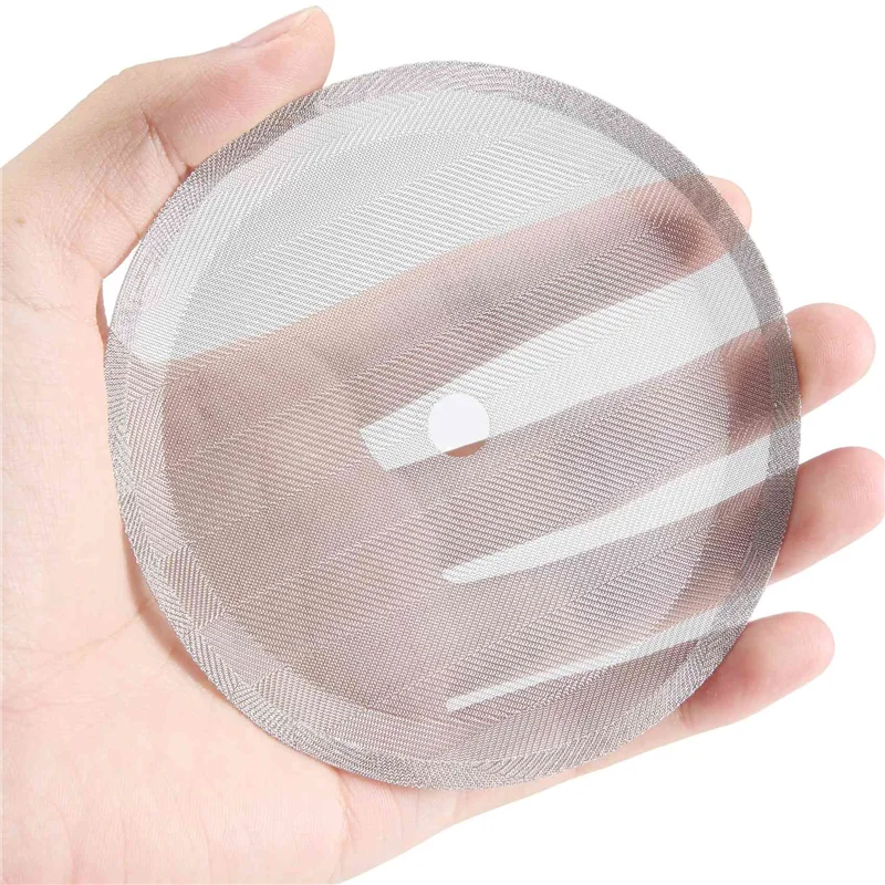 【Must-Haves】French Press Replacement Filters Mesh Screen Coffee Press Filters-Includes Metal Center Ring Reusable Stainless Stee