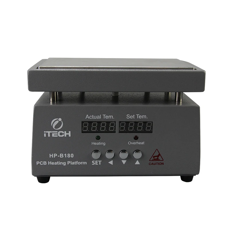 

ITECH Multifunction Preheating Station 18x10cm Double Digital Display Heating Table Temperature Control Pcb BGA Heating Platform