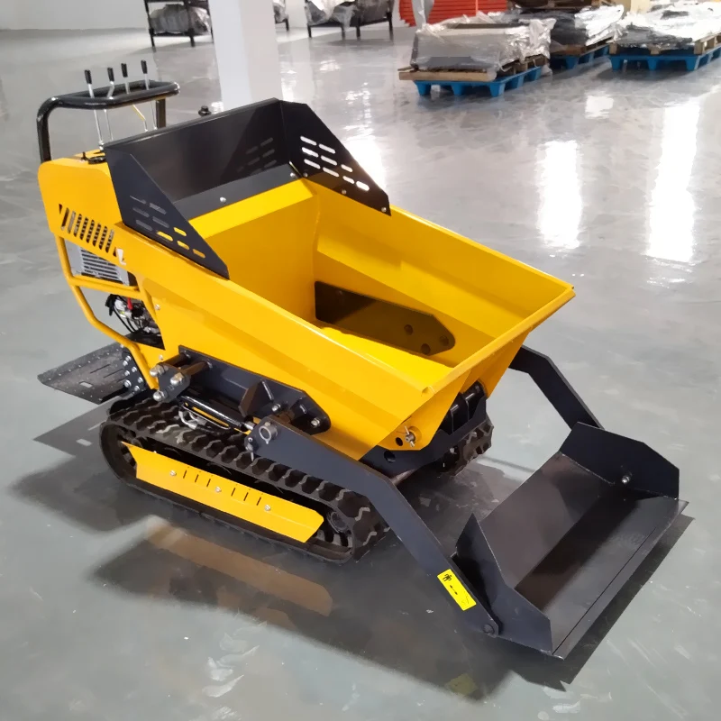 customize Mini Track Dumper 500kg 1000kg Rubber Tracks Mini Dump Truck Electric Crawler Mini Dumper For Sale