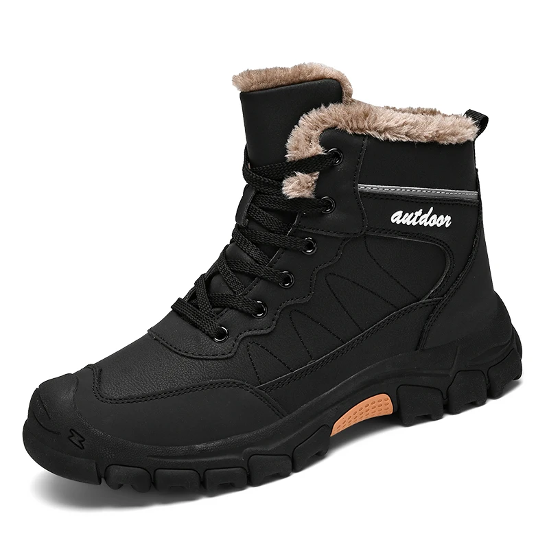 Winter Shoes Men New High Top Sneakers For Men Warmed Snow Sneakers Boots Warmed Hiking Shoes Male