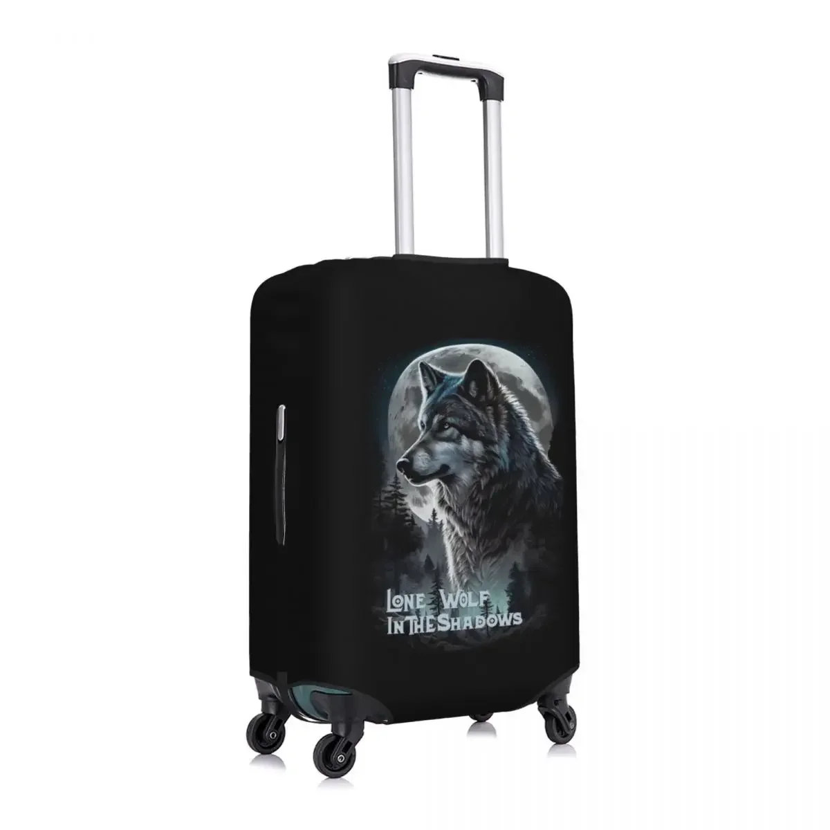 Juste de bagage loup animal personnalisée, housses de protection de valise, trempées, mode, 18-32"