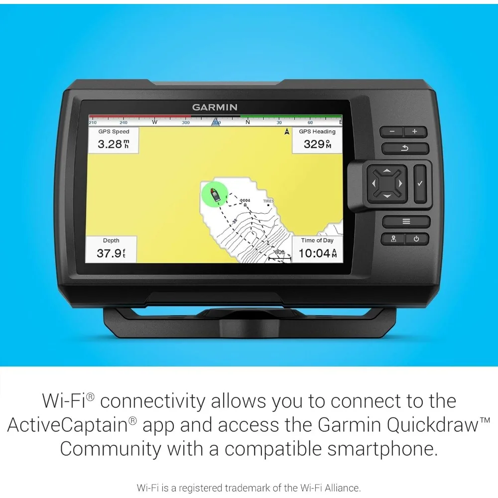 Striker Vivid 7cv, Easy-to-Use 7-inch Color Fishfinder and Sonar Transducer, Vivid Scanning Sonar Color Palettes (010-02552-00)