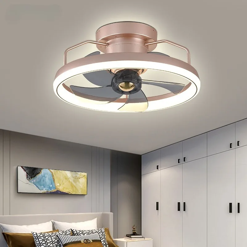 

Modern minimalist fan light living room hall main light 6speed adjustable LED fan light bedroom ceiling fan remote control
