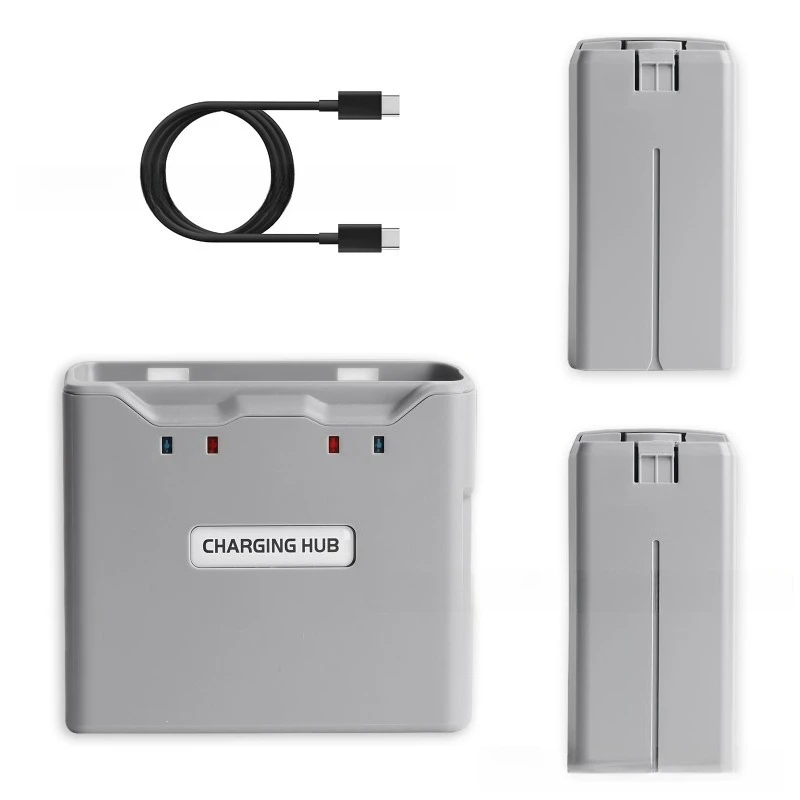 For DJI Mini 4K Mini 2 SE Drone 2‑Battery 1‑Charger Set Durable Long‑Flight Rechargeable Battery Accessory Pack