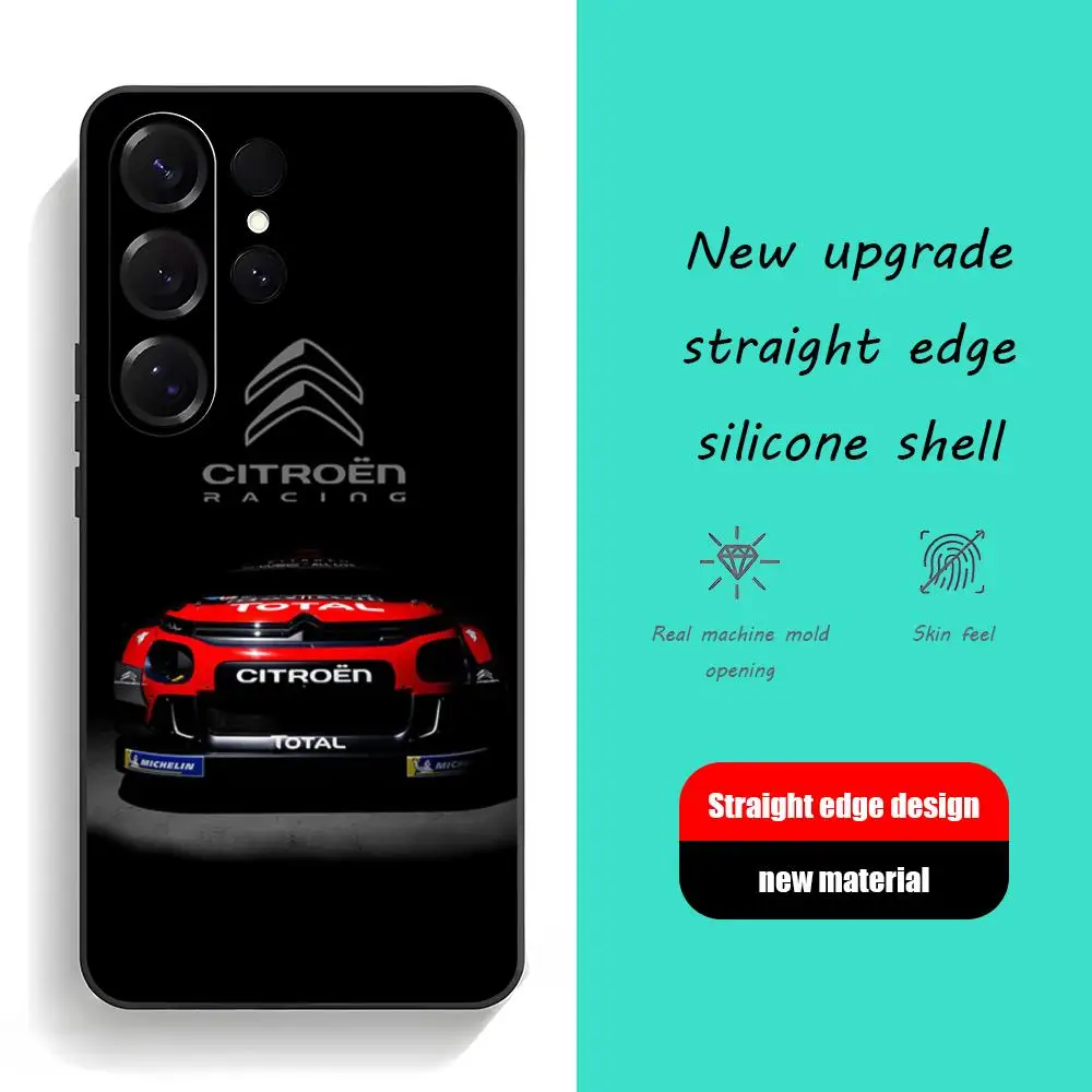 Sports Cool Phone Case For Samsung Galaxy S26 S25 S24 S23 S22 S21 Plus Ultra C-CitroeneS-s Fold A Soft Black