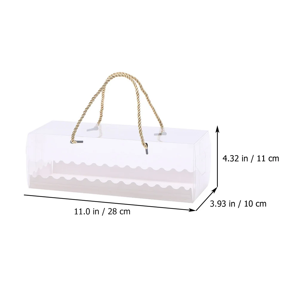 

5Pcs Clear Cake Boxes Multi-Function Portable Dessert Containers Safe Practical Cake Boxes Multi-Function Cupcake Containers