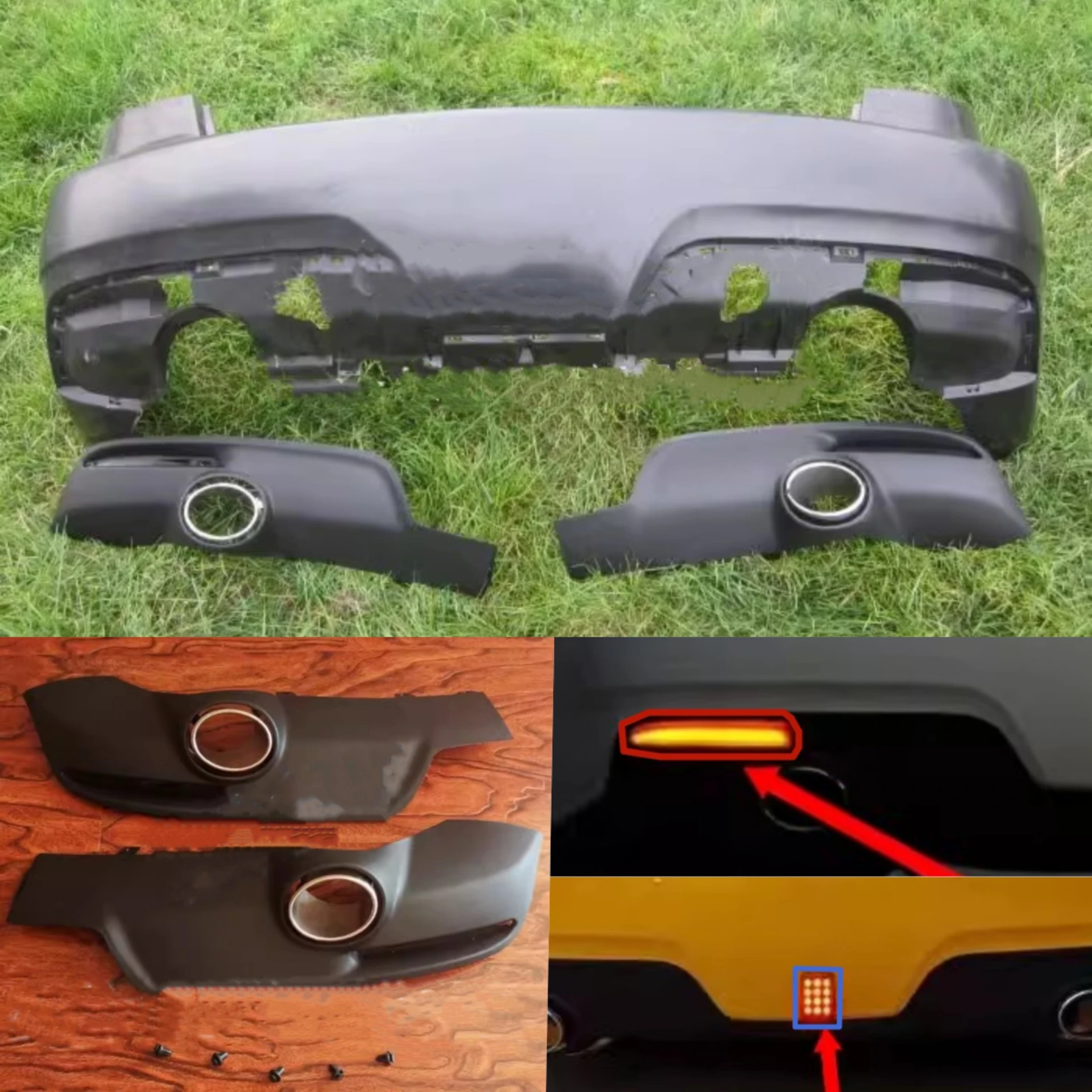 New Style Rear Bumper Light Guard Plate Assembly for Mazda 6 Modified Body Kit Auto Accessories