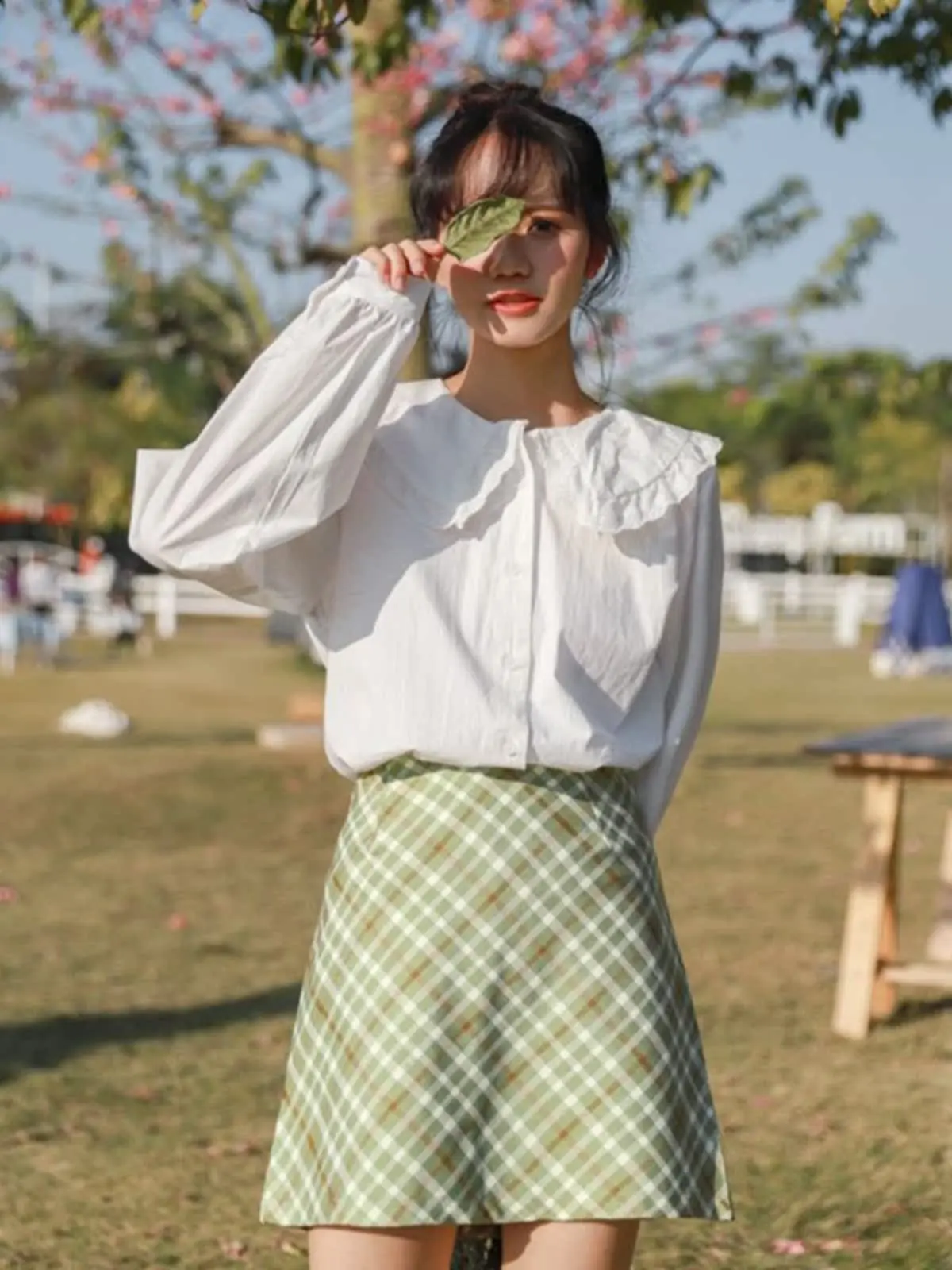 

Нежная белая рубашка с длинным рукавом и воротником «Питер Пэн» свободного кроя для женщин, в корейском стиле, для студенток, подходит для ношения под одеждой, маленький размер