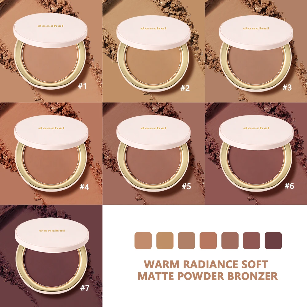 Warm Radiance Soft Matte Powder Bronzer Blendable Non-caking Oil Control Face Bronzing Powder Natural Glow Contour Shading Makeu