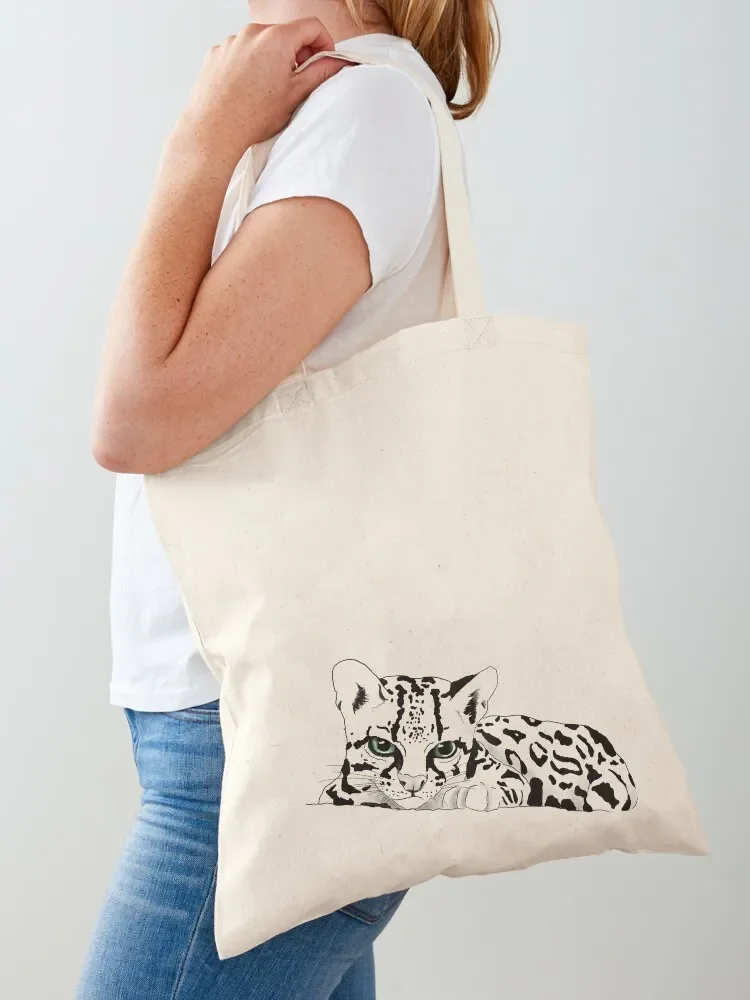 Margay at night Tote Bag women bag hand bag shopper woman reusable shopping