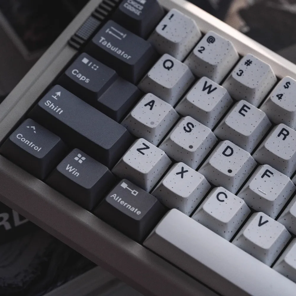 

WhirlWind Theme Keycap 150key PBT Custom Retro Gray Keyboard Cap Cherry Profile KeyCap for Mechanical Keyboard Accessories Gift