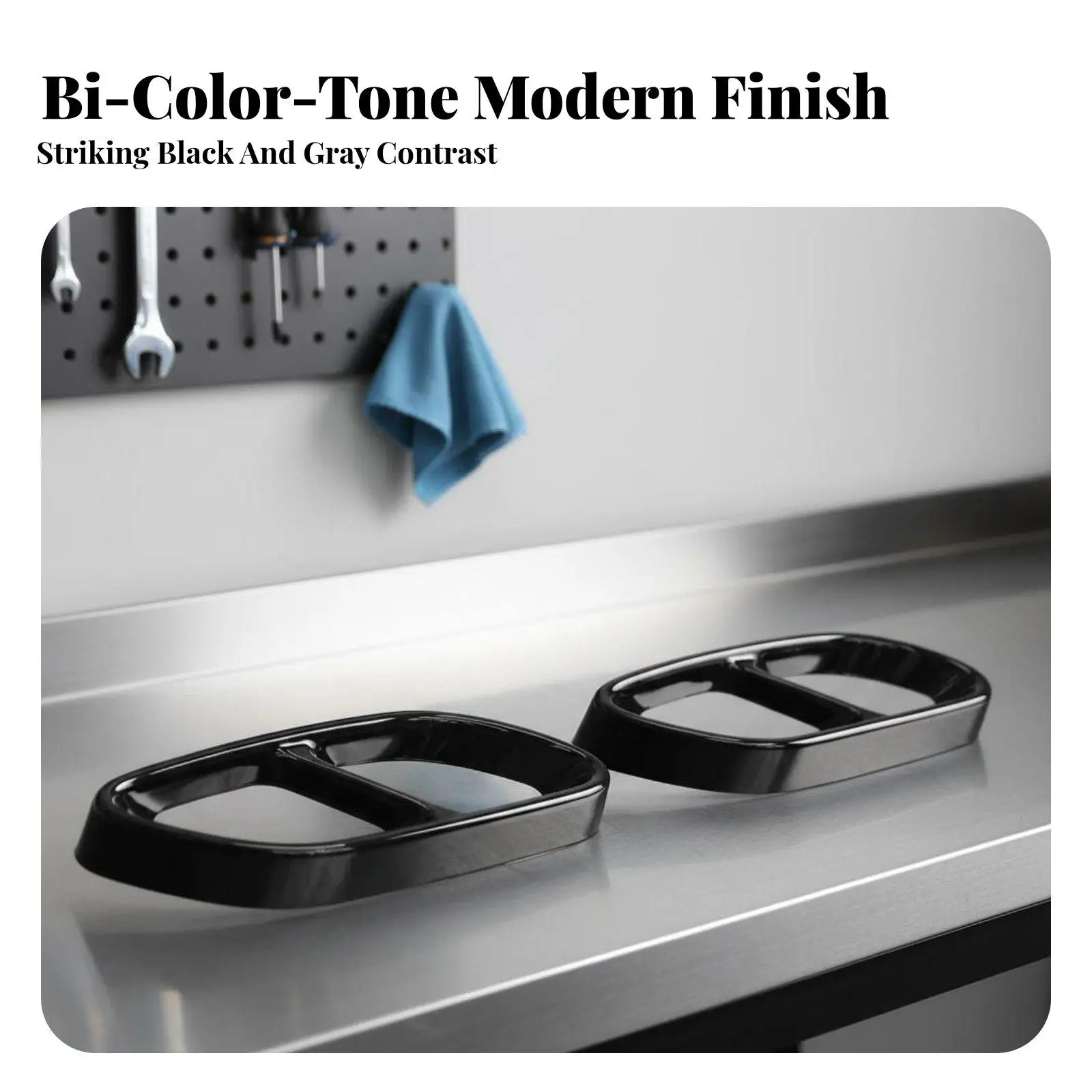 Rust Resistant Exhaust Frame Collar Car Tailpipe Trim Stainless Steel for Performance Look Vehicles