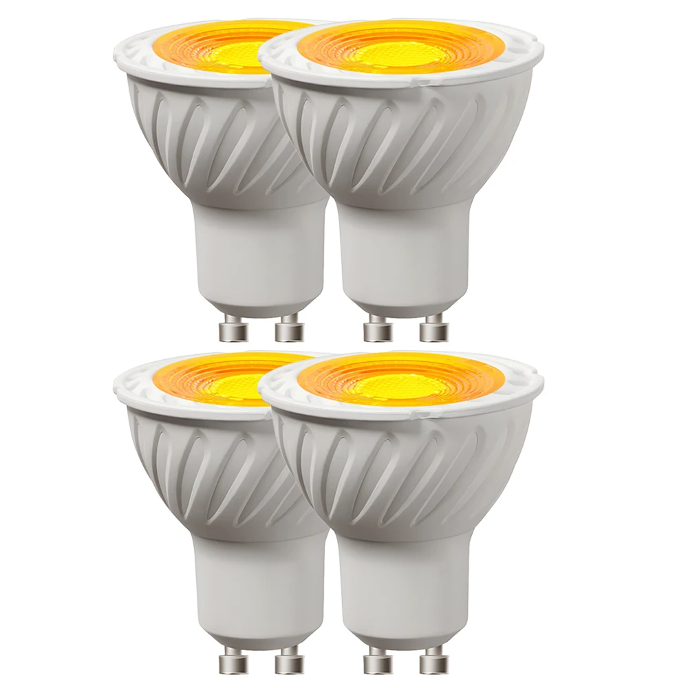 

4x Orange Flame Lamp 5W GU10 LED Light Bulb 85-265V Mood Ambient Light Bulb Party Atmosphere Lights Furnace Fireplace Light