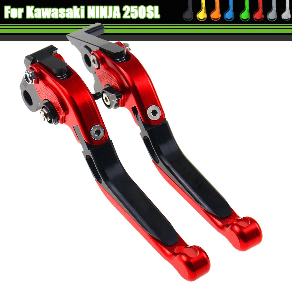 

Для мотоцикла Kawasaki NINJA 250SL 2016-2020: Комплект регулируемых складных тормозных и сцепных рычагов с ЧПУ, устойчивых к поломкам