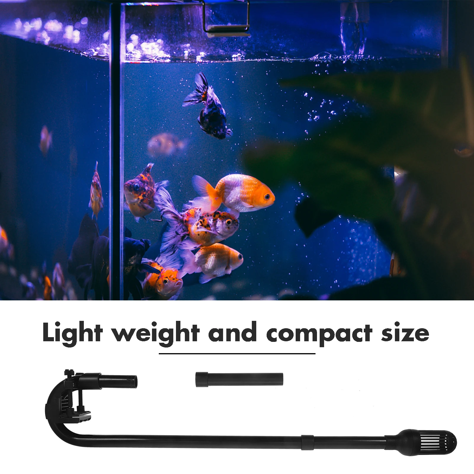 

303B Single Inlet Black Hose Pipe Durable Installation Aquarium Filter Tube Accessories Fish Tank Water Tubing Pet