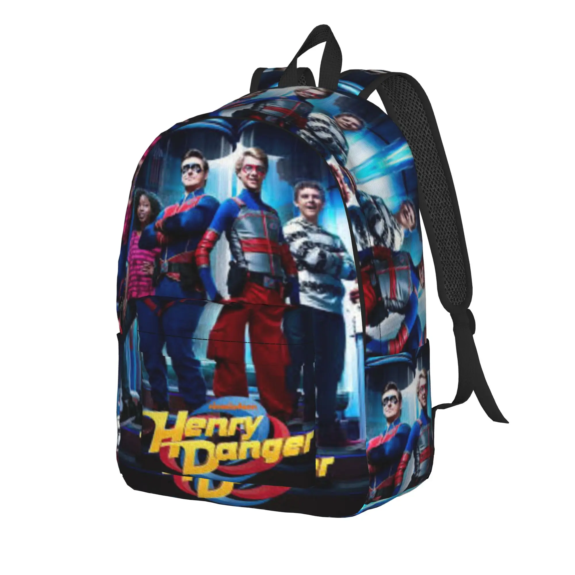 Captain Henry And Kid Danger  Casual Backpack Durable High School Hiking Travel  Daypack for Men Women College Shoulder Bag