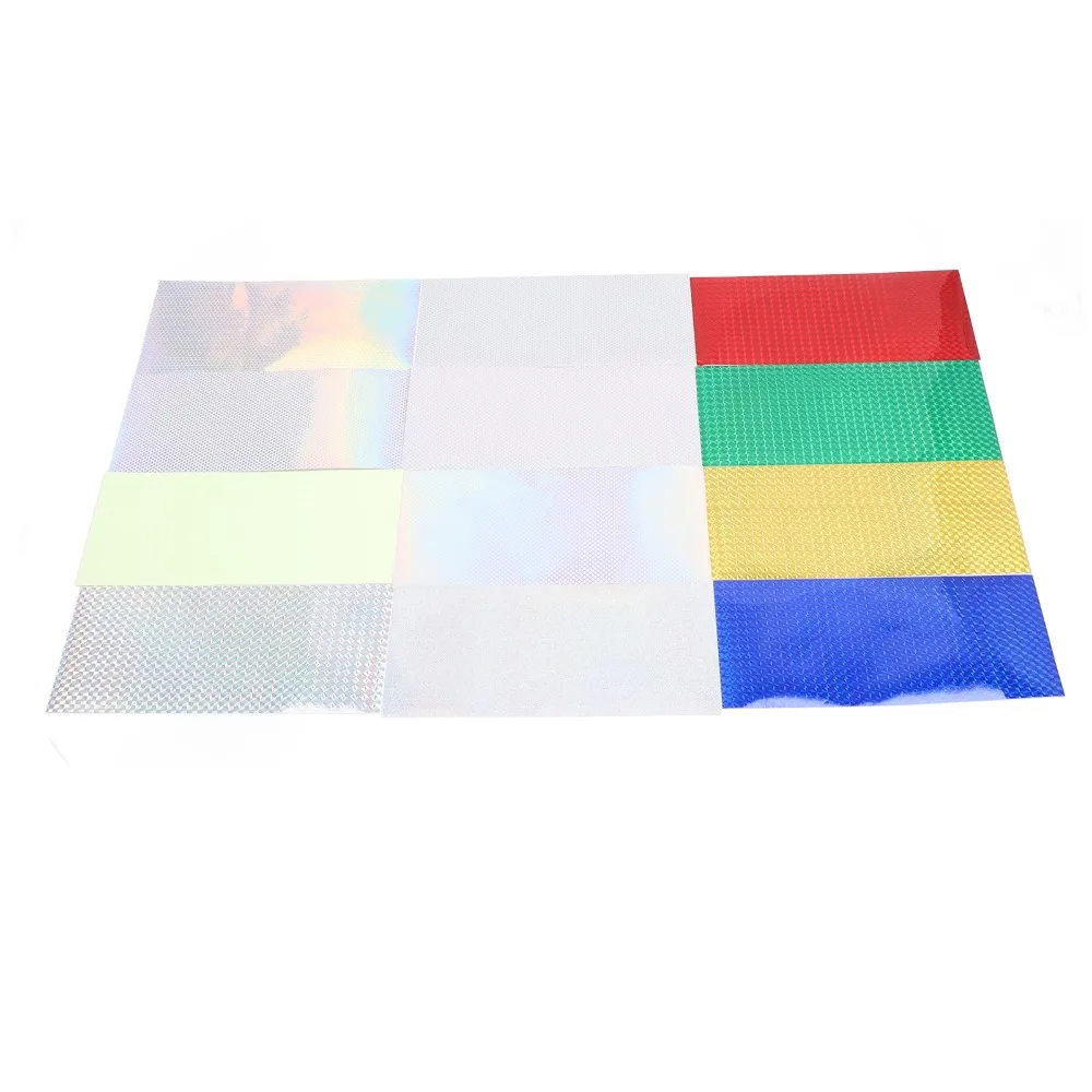 24 Sheets 8 x 4 Inch Fishing Lure Stickers Multicolored Flash and Luminous Holographic Lure Sticker Adhesive Fish Scale Sticker