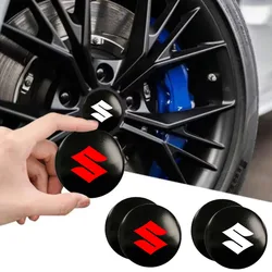 4pcs 56MM Car Wheel Center Hub Cap Sticker Car Badge Emblem sticker Decal for Suzuki Grand Vitara ALTO Ciaz IGNIS Jimny Jeemny