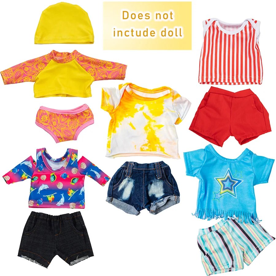 น่ารักตุ๊กตาเกิดใหม่ชุดนอนสําหรับ 45 ซม.เด็กทารก Reborn ตุ๊กตาเสื้อผ้าอุปกรณ์เสริม 18 นิ้วตุ๊กตาของเล่นของเรารุ่น Nenuco