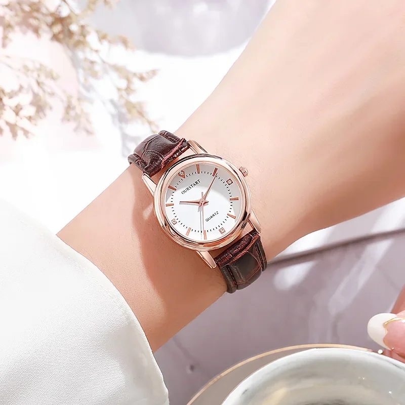Fashion Couple Leather Strap Watches Women Quartz Watch Trend Student Watch Luxury Clock Relojes Mujer Relogio Feminino