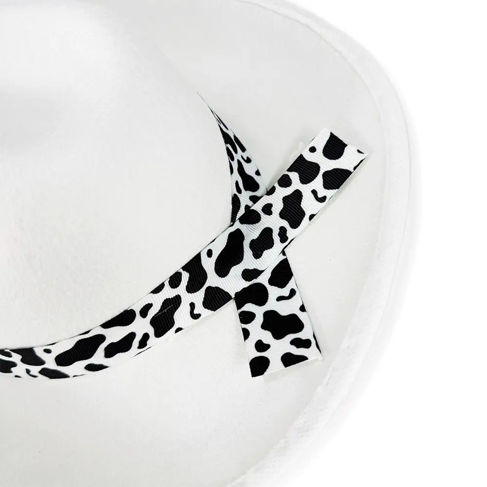 Cow Print Brim Cowboy Hat Western Style Multiple Color Options Western Cowboy Hat Children's Costume Hat Festival Costumes