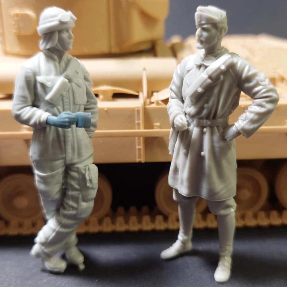 

Набор итальянских танкеров 1/35, состояние отдыха, фигурка солдата из смолы, военные темы Второй мировой войны, комплект в разобранном и неокрашенном виде