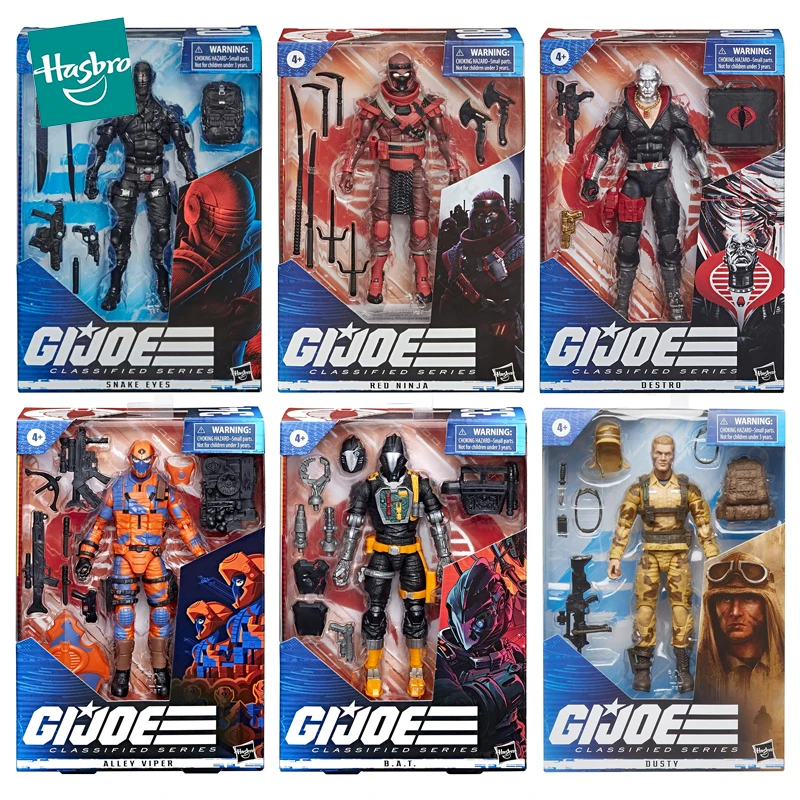 Фигурка героя Hasbro GI Joe классифицированная, фигурка змеи Красного ниндзя, глаза дестройного пыльного аллея, аниме игрушки для мальчиков, коллекционный подарок